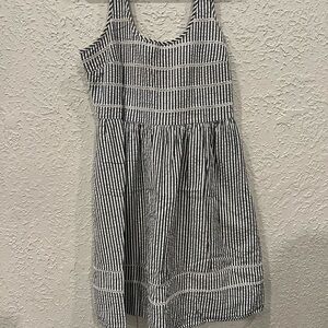 Old Navy Striped Mini Dress in Black and White